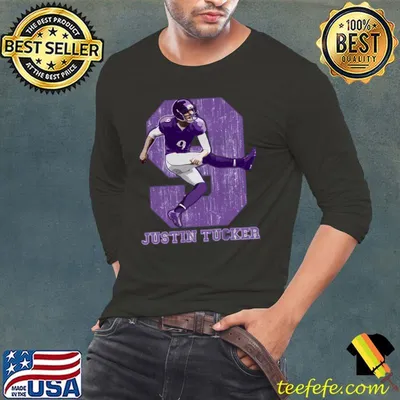 Justin Tucker Baltimore Kick American football placekicker for the Baltimore Ravens T-Shirt