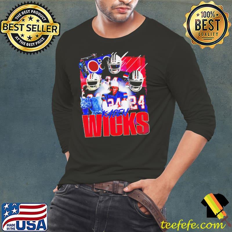 Kaden Wicks Players Football graphics s Long Sleeve Tee Kaden Wicks Players Football graphics s Long Sleeve Tee