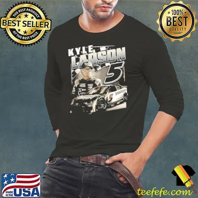 Kyle Larson Hendrick Motorsports Team Collection Black Burnout shirt
