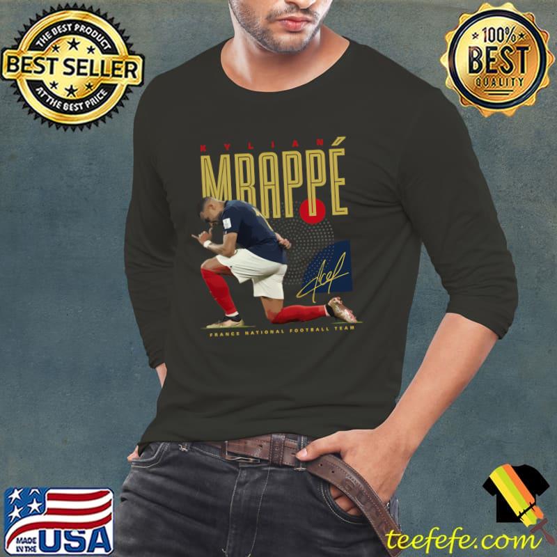 Kylian Mbappe French professional footballer signature T-Shirt Kylian Mbappe French professional footballer signature T-Shirt