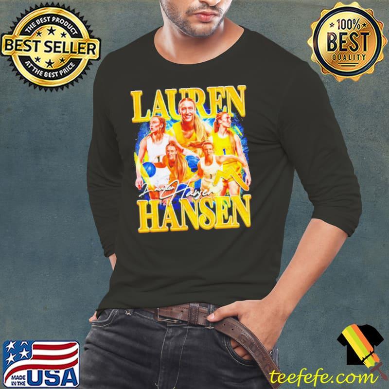 Lauren Hansen Michigan Wolverines player 2024 s Long Sleeve Tee Lauren Hansen Michigan Wolverines player 2024 s Long Sleeve Tee