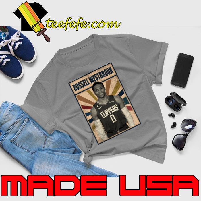 Los Angeles Clippers Russell Westbrook American professional basketball T-Shirt Unisex Los Angeles Clippers Russell Westbrook American professional basketball T-Shirt Unisex