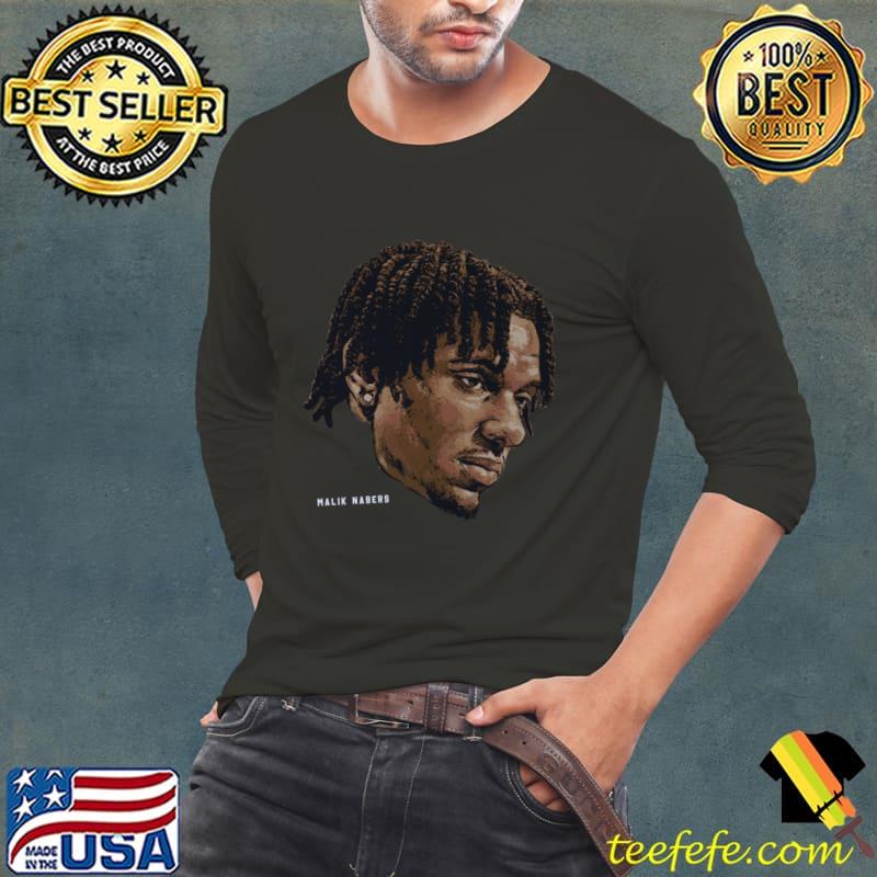 Malik Nabers American football wide receiver New York G Portrait T-Shirt Malik Nabers American football wide receiver New York G Portrait T-Shirt