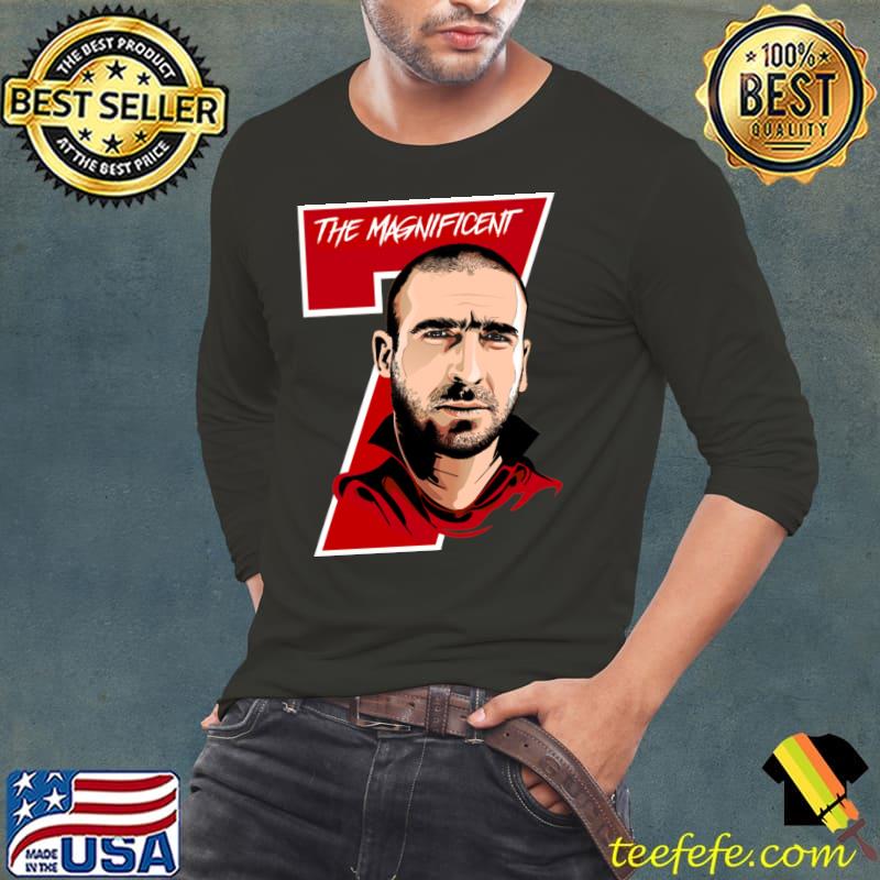 Mancs Gone Mad Eric Cantona THE MAGNIFICENT 7 T-Shirt