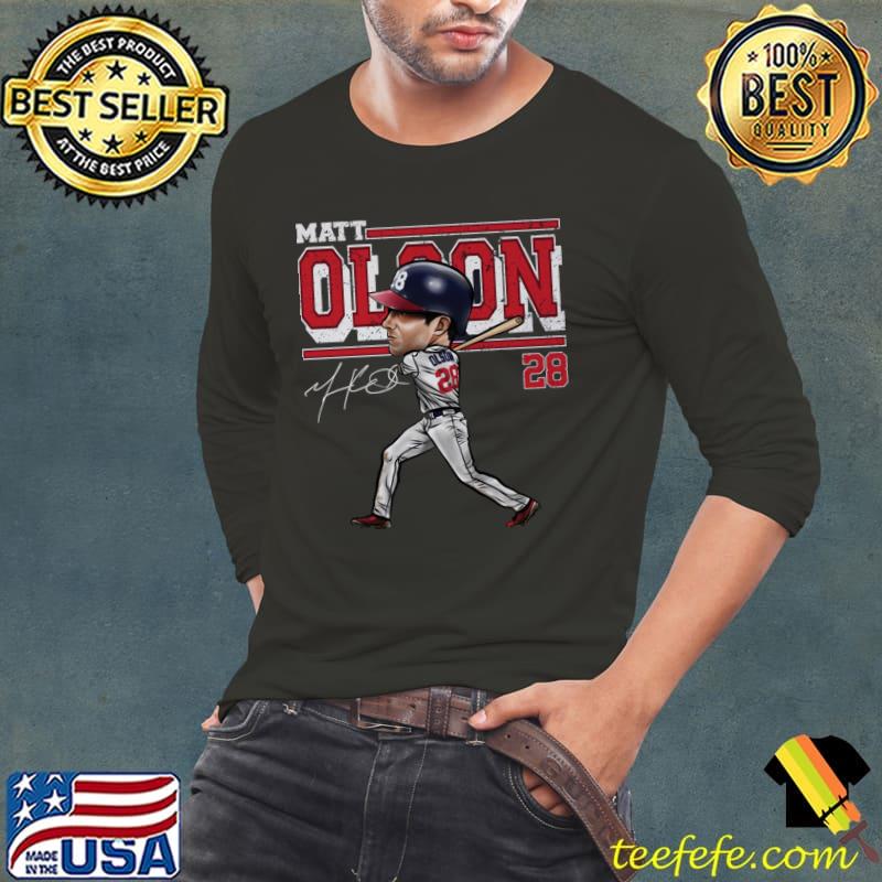 Matt Olson American professional baseball first baseman Atlanta Cartoon T-Shirt Matt Olson American professional baseball first baseman Atlanta Cartoon T-Shirt