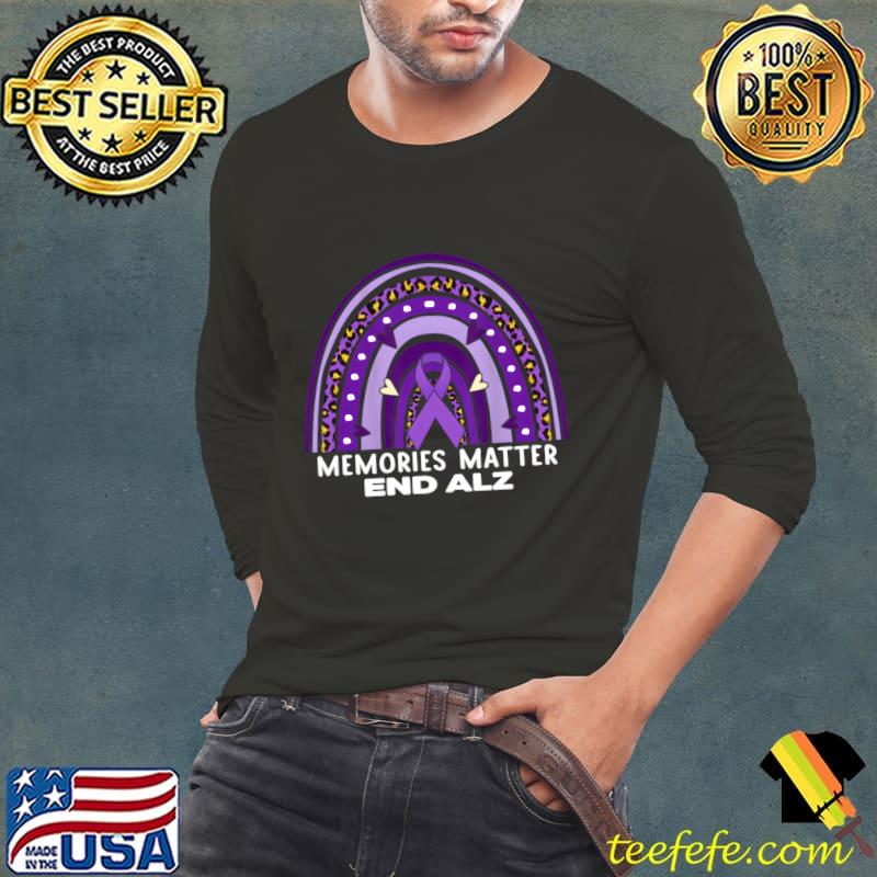 Memories matter end alz rainbow leopard T-Shirt Memories matter end alz rainbow leopard T-Shirt