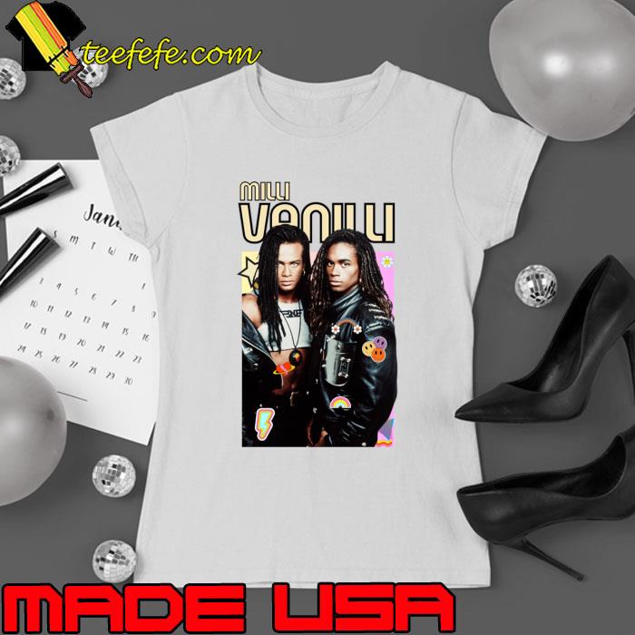 Milli Vanilli German R&B music act from Munich T-Shirt Ladies tee Milli Vanilli German R&B music act from Munich T-Shirt Ladies tee