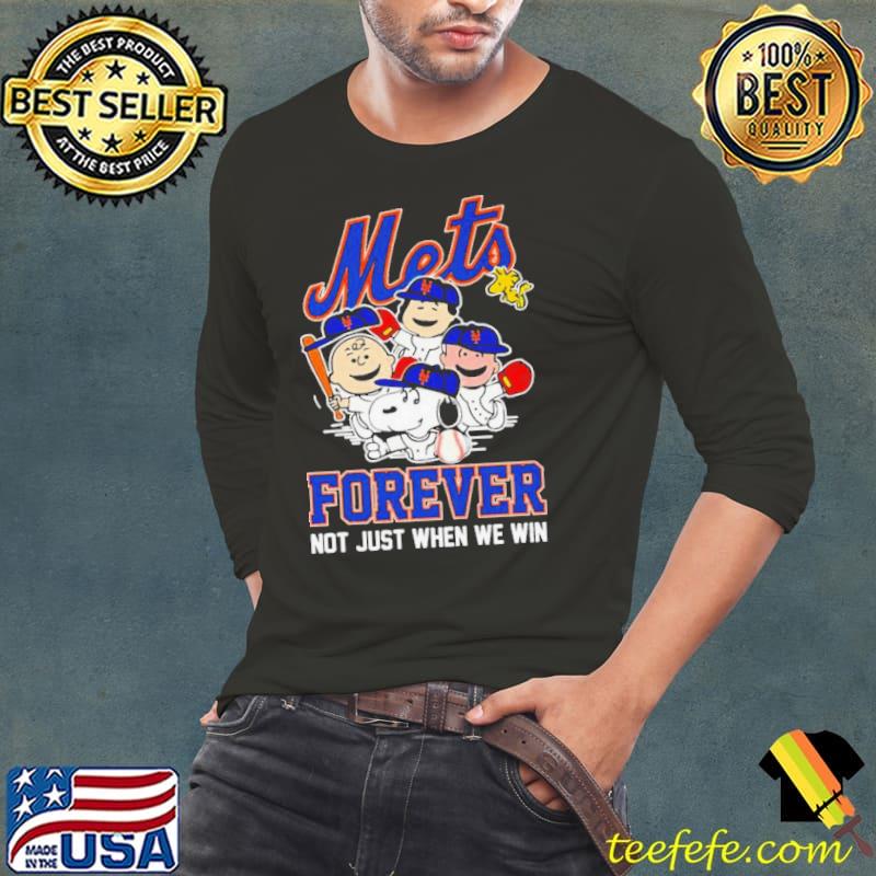 MLB Peanuts Movie Characters New York Mets Forever Not Just When We Win Shirt