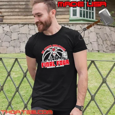 NC State Wolfpack 2024 NCAA Men’s Basketball Final Four skyline shirt