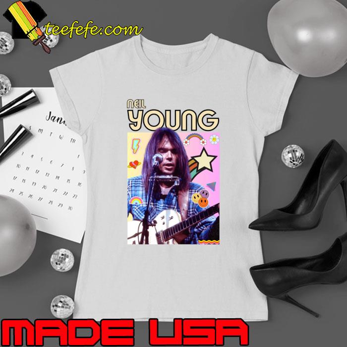 Neil Young Canadian and American singer and songwriter T-Shirt Ladies tee Neil Young Canadian and American singer and songwriter T-Shirt Ladies tee