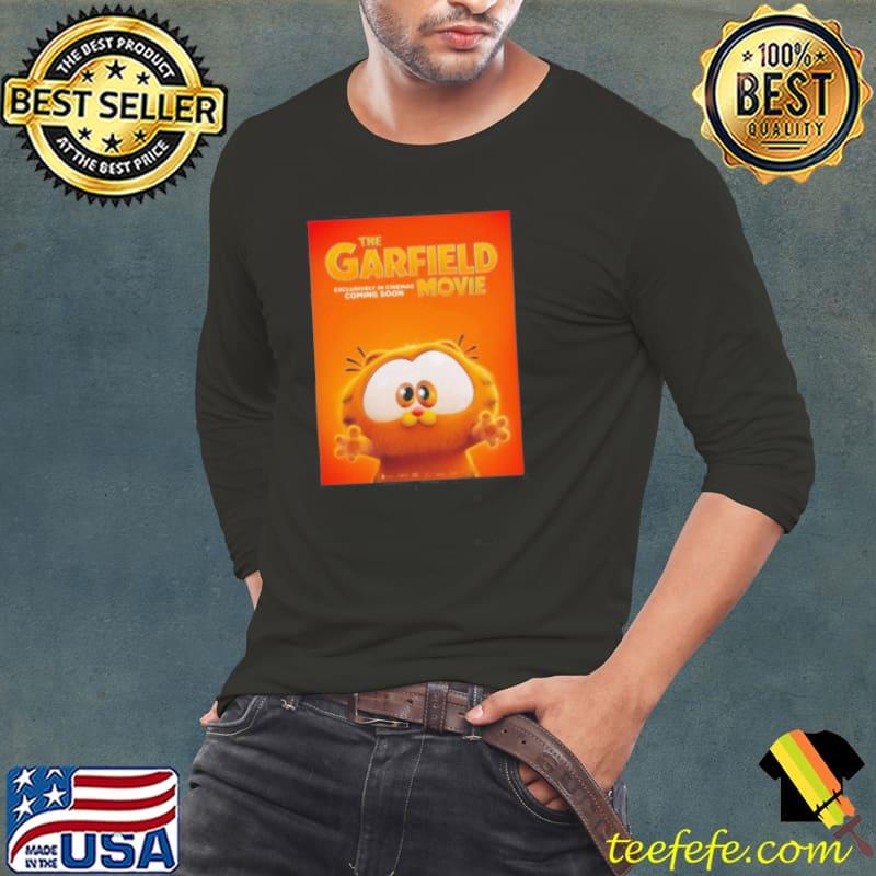 New The Garfield Movie Poster Featuring Baby Garfield Releasing In Theaters On May 24 Shirt Long Sleeve Tee New The Garfield Movie Poster Featuring Baby Garfield Releasing In Theaters On May 24 Shirt Long Sleeve Tee