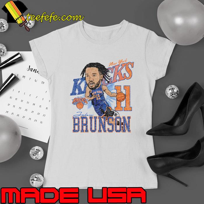 New York Knicks Jalen Brunson Caricature Shirt Ladies tee New York Knicks Jalen Brunson Caricature Shirt Ladies tee