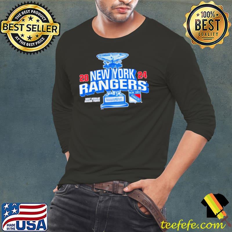 New York Rangers 2024 Most regular season points Presidents s Long Sleeve Tee New York Rangers 2024 Most regular season points Presidents s Long Sleeve Tee