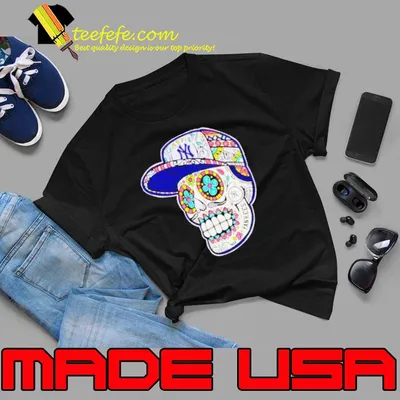 New York Yankees sugar skull shirt