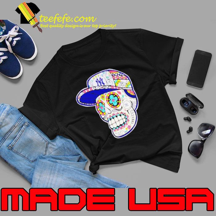 New York Yankees sugar skull shirt