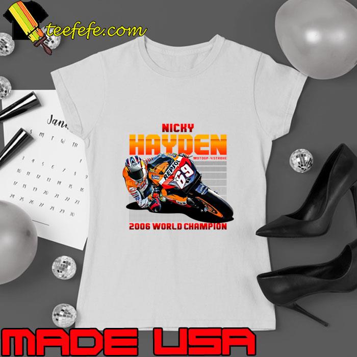 Nicky Hayden 2006 Champion Retro Superbike Champion and former MotoGP T-Shirt