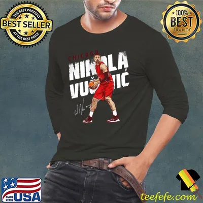 Nikola Vucevic Montenegrin professional basketball player for the Chicago Bulls Post Up T-Shirt