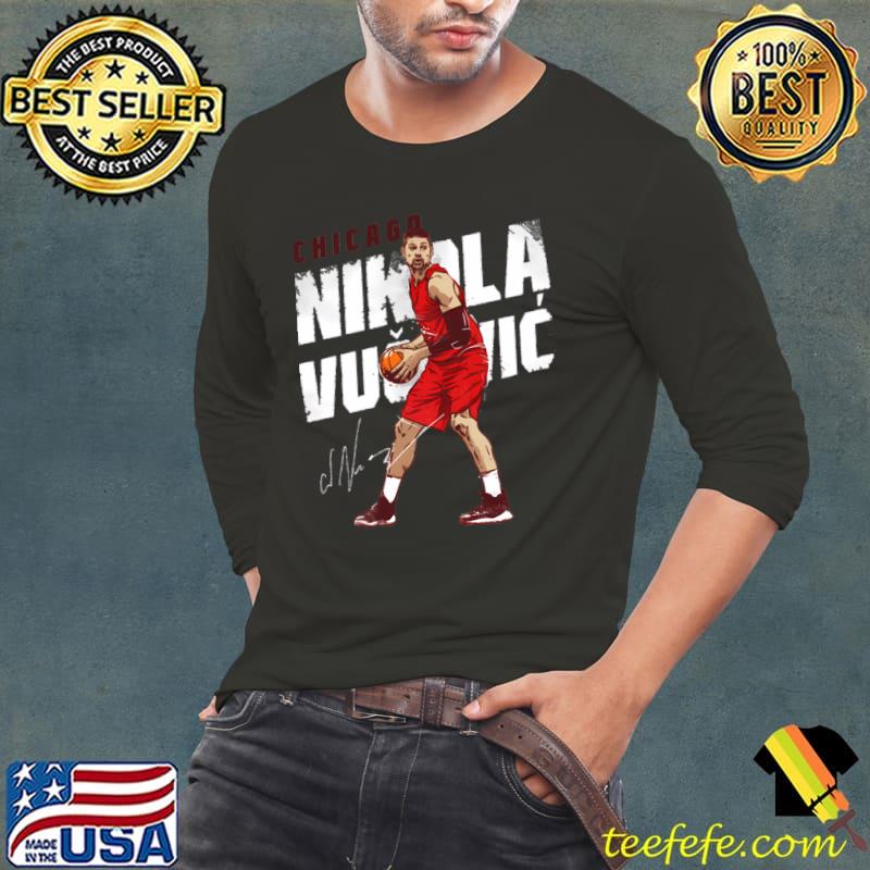 Nikola Vucevic Montenegrin professional basketball player for the Chicago Bulls Post Up T-Shirt Nikola Vucevic Montenegrin professional basketball player for the Chicago Bulls Post Up T-Shirt