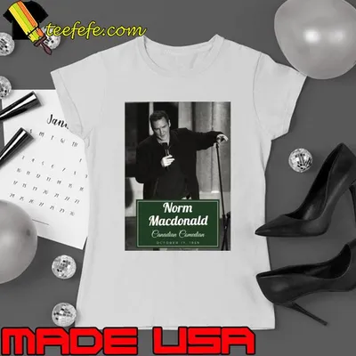 Norm Macdonald Canadian stand-up comedian actor and writer T-Shirt