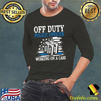 Off Duty Police Officer Working on a Case T-Shirt