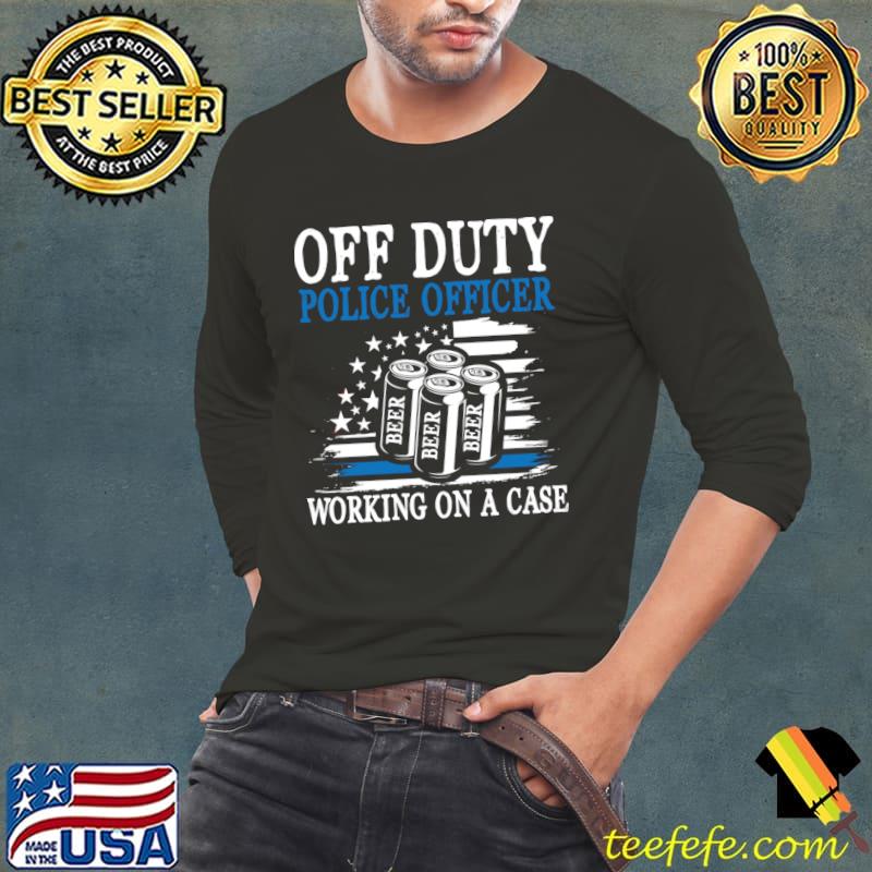 Off Duty Police Officer Working on a Case T-Shirt