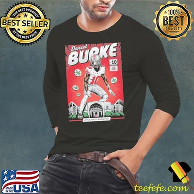 Ohio State Buckeyes #10 Denzel Burke Nil Comic shirt