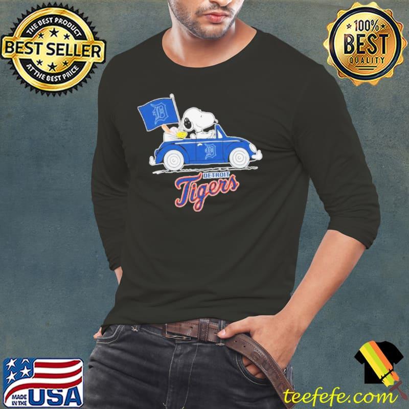 Peanuts Snoopy And Woodstock On Car Detroit Tigers 2024 Shirt Long Sleeve Tee Peanuts Snoopy And Woodstock On Car Detroit Tigers 2024 Shirt Long Sleeve Tee