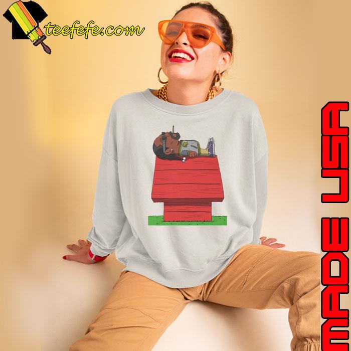 Peanuts Snoopy parody smoking Snoop Dogg on Rooftop s Sweatshirt Peanuts Snoopy parody smoking Snoop Dogg on Rooftop s Sweatshirt