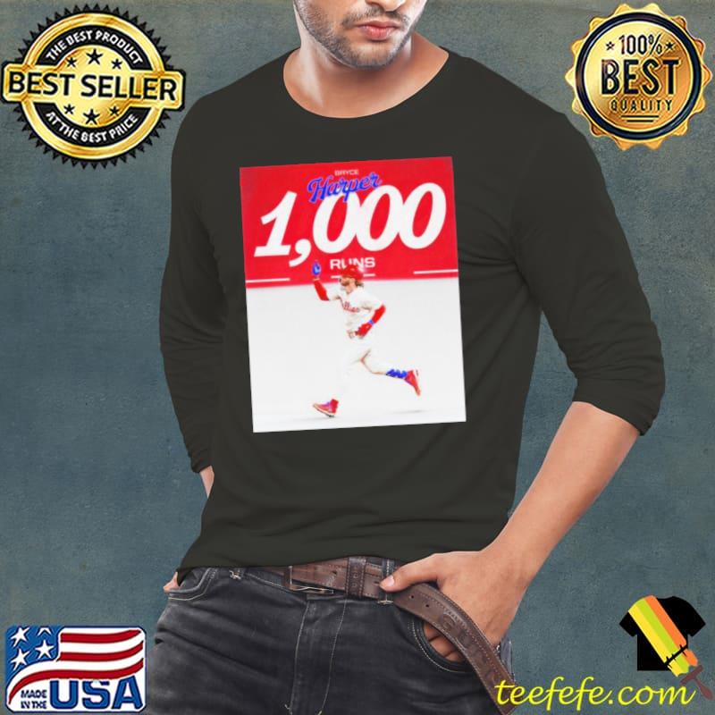 Philadelphia Phillies Bryce Harper 1000 Runs Shirt