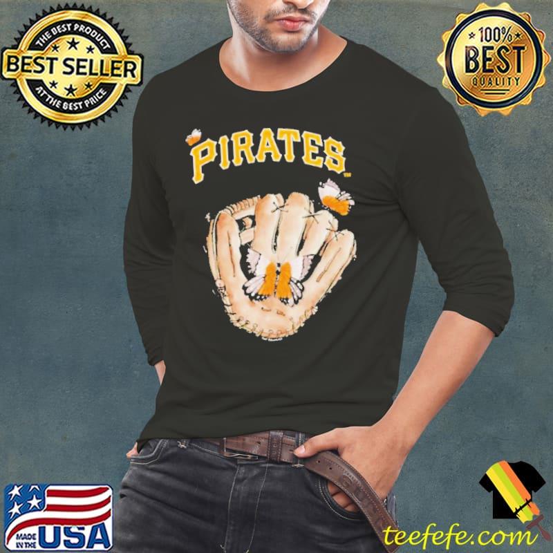 Pittsburgh Pirates Tiny Turnip Toddler Butterfly Glove Shirt Pittsburgh Pirates Tiny Turnip Toddler Butterfly Glove Shirt