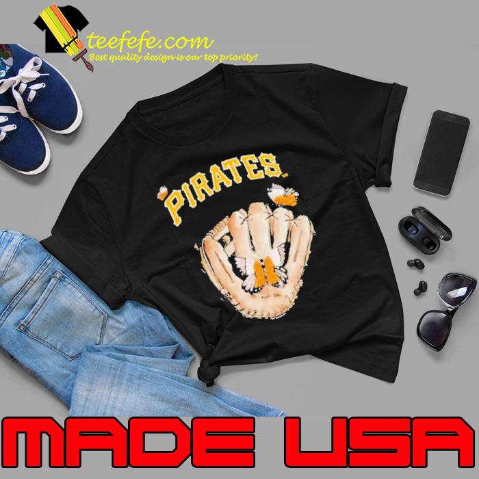 Pittsburgh Pirates Tiny Turnip Toddler Butterfly Glove Shirt Unisex Pittsburgh Pirates Tiny Turnip Toddler Butterfly Glove Shirt Unisex
