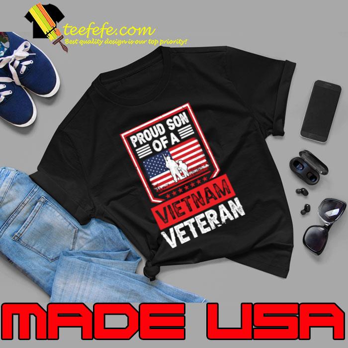 Proud son of a vietnam veteran american flag T-Shirt Unisex Proud son of a vietnam veteran american flag T-Shirt Unisex