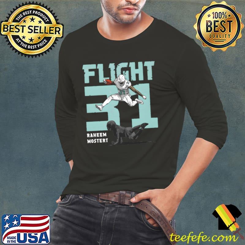 Raheem Mostert American football running back Miami Flight 31 T-Shirt Long Sleeve Tee Raheem Mostert American football running back Miami Flight 31 T-Shirt Long Sleeve Tee