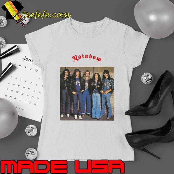 Rainbow BritishAmerican rock band T-Shirt Ladies tee Rainbow BritishAmerican rock band T-Shirt Ladies tee