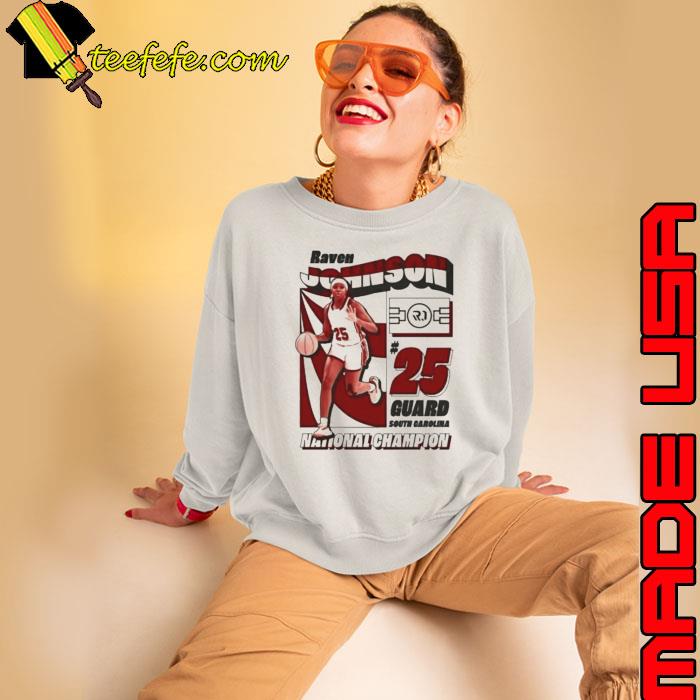 Raven Johnson 25 Guard South Carolina National Champions s Sweatshirt Raven Johnson 25 Guard South Carolina National Champions s Sweatshirt