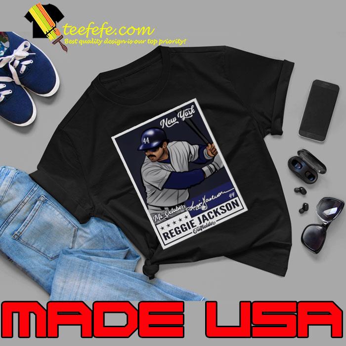 Reggie Jackson New York Y Throwback Card T-Shirt Unisex Reggie Jackson New York Y Throwback Card T-Shirt Unisex
