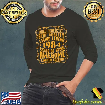 Retro Vintage 1984 Birthday Idea Living Legend T-Shirt