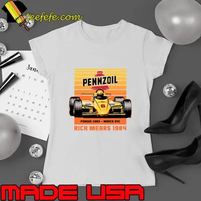 Rick Mears 1984 80s Retro retired American race car driver T-Shirt