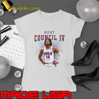 Ricky Council IV American professional basketball player for the Philadelphia 76ers T-Shirt