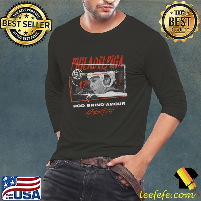Rod Brind'Amour Philadelphia Tones Canadian professional ice hockey coach T-Shirt Long Sleeve Tee Rod Brind'Amour Philadelphia Tones Canadian professional ice hockey coach T-Shirt Long Sleeve Tee