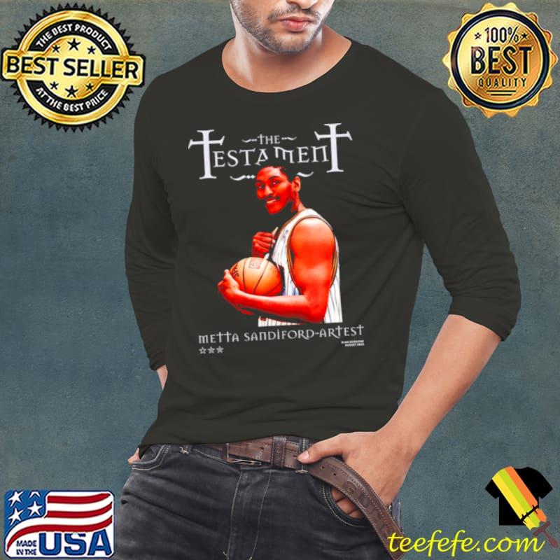 Ron Artest Indiana Pacers the testament s Long Sleeve Tee Ron Artest Indiana Pacers the testament s Long Sleeve Tee