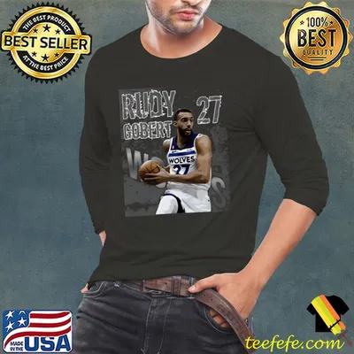 Rudy Gobert Wolves French professional basketball T-Shirt