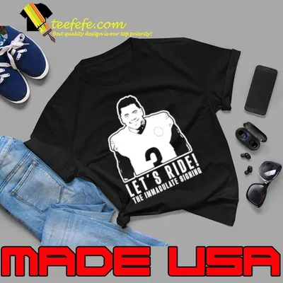 Russell Wilson Let’s ride the immaculate signing shirt