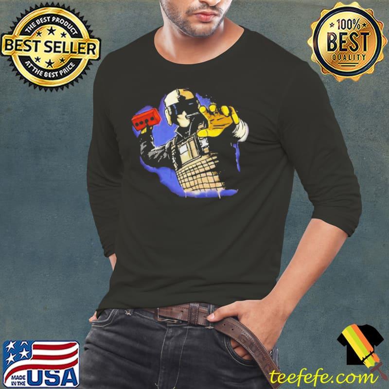 Russian Soldier Throw Away Brick Shirt Long Sleeve Tee Russian Soldier Throw Away Brick Shirt Long Sleeve Tee