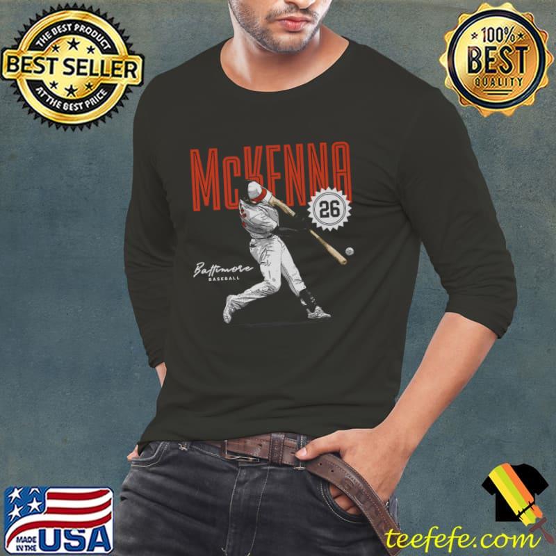Ryan McKenna American professional baseball outfielder Baltimore Card T-Shirt Long Sleeve Tee Ryan McKenna American professional baseball outfielder Baltimore Card T-Shirt Long Sleeve Tee