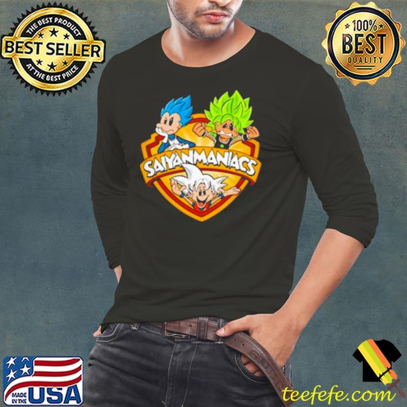 Saiyanmaniacs Cartoon Shirt Long Sleeve Tee Saiyanmaniacs Cartoon Shirt Long Sleeve Tee