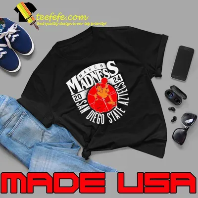 San Diego State Aztecs 2024 NCAA March Madness retro shirt