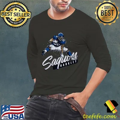 Saquon Barkley New York G Hurdle American football running back T-Shirt
