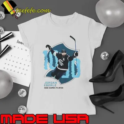 Seattle Kraken Jordan Eberle 1000th game shirt