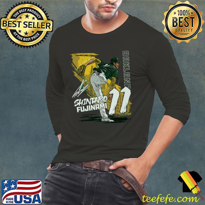 Shintaro Fujinami Japanese professional baseball pitcher Oakland State T-Shirt Long Sleeve Tee Shintaro Fujinami Japanese professional baseball pitcher Oakland State T-Shirt Long Sleeve Tee